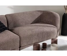 Venture Design Sofa, Cielo 3-vietės, 91x268x80 cm, Ruda
