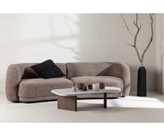 Venture Design Sofa, Cielo 3-vietės, 91x268x80 cm, Ruda