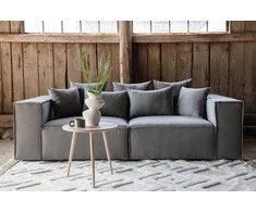 Venture Design Sofa, Gillholmen, 232x116 cm, Pilka