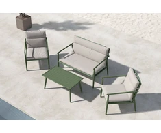 Venture Design Sofa komplektas Mazzaro žalia smėlio spalvos plienas