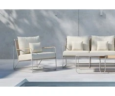 Venture Design Sofa Komplektas Palazzo Smėlio Spalvos Plienas Lauko Baldai