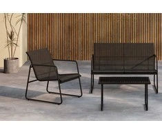 Venture Design Sofa komplektas Scopello juodas plienas