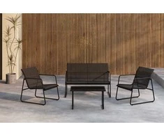 Venture Design Sofa komplektas Scopello juodas plienas