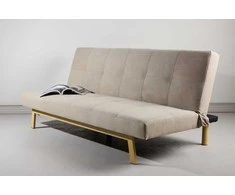 Venture Design Sofa-lova Bodil, smėlio spalvos linas, plieno rėmas