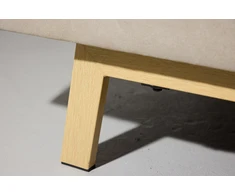 Venture Design Sofa-lova Bodil, smėlio spalvos linas, plieno rėmas