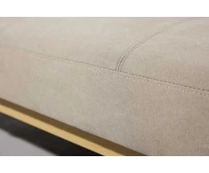 Venture Design Sofa-lova Bodil, smėlio spalvos linas, plieno rėmas