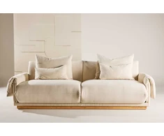 Venture Design Sofa, Mollösund 3-vietė, 237x95x82 cm, Beždžionės spalva