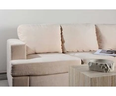 Venture Design Sofa Sani 3 vietų, greige chenilas, fanera, metalas
