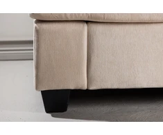 Venture Design Sofa Sani 3 vietų, greige chenilas, fanera, metalas