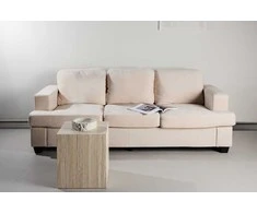 Venture Design Sofa Sani 3 vietų, greige chenilas, fanera, metalas