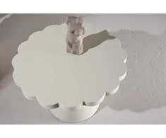 Venture Design Sofa staliukas Krull 70x45 cm Smėlio spalvos MDF