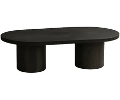 Venture Design Sofa staliukas Narvik 32x120x60 cm Juodas MDF