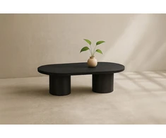 Venture Design Sofa staliukas Narvik 32x120x60 cm Juodas MDF