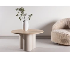 Venture Design Sofa staliukas Olivia 80x45 cm Smėlio spalvos