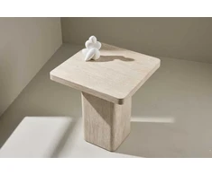 Venture Design Sofa staliukas Qvart 50x50x56 cm Smėlio spalvos