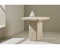 Venture Design Sofa staliukas Qvart 50x50x56 cm Smėlio spalvos