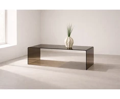 Venture Design Sofa staliukas Telemark 120x60x41 cm Rudas Stiklas