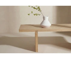 Venture Design Sofa staliukas Yakunik 120x38 cm, gummedis, natūralus MDF