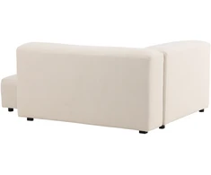 Venture Design Sofa su chaise longue Mavi 105x142 cm smėlio spalvos linas