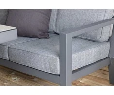 Venture Design Sofos grupė, Barselona, Stalas: 140x75 cm, Sofa: 171x84 cm, Juoda