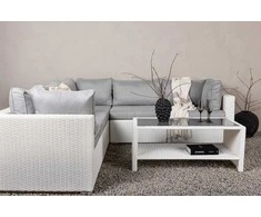 Venture Design Sofos komplektas, „Amazon“ modulis, 249x249 cm, Balta