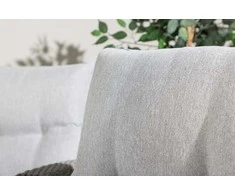 Venture Design Sofos komplektas, Brentwood, Stalas: 72x145x85 cm Kėdė: 73x89x75 cm Sofa: 73x89x186 cm, Pilka
