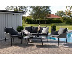Venture Design Sodo baldų komplektas, Spoga, 75x79x72 cm, Juoda