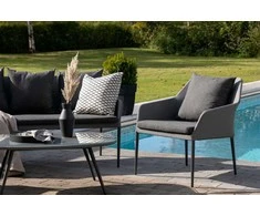 Venture Design Sodo baldų komplektas, Spoga, 75x79x72 cm, Juoda