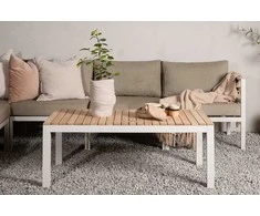 Venture Design Sofos stalas, Brasilia, 70x120 cm, Bežis