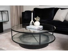 Venture Design Sofos stalas, Falsterbo apvalus, ø100 cm, juodas