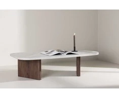 Venture Design Sofos stalas, Grönvik, 130x65 cm, Mokosinis