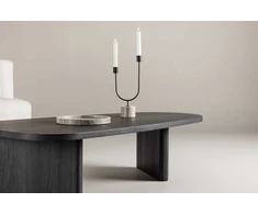 Venture Design Sofos stalas, Grönvik, 130x65 cm, Juodas