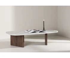 Venture Design Sofos stalas, Grönvik, 130x65 cm, Mokosinis