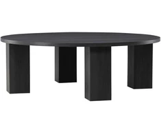 Venture Design Sofos stalas, Juno, 120 cm, Juodas