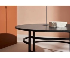 Venture Design Sofos stalas, Kopenhaga, ⌀100x42.5 cm, Juodas