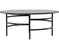 Venture Design Sofos stalas, Kopenhaga, ⌀100x42.5 cm, Juodas