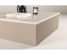 Venture Design Sofos stalas, Lenox, 90x90 cm, Beždžionės