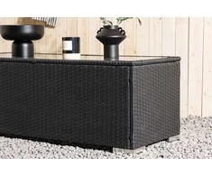 Venture Design Sofos stalas, Londonas, 120x50 cm, Juodas