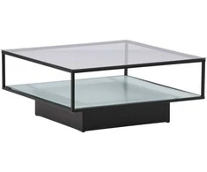 Venture Design Sofos stalas, Maglehem, 90x90 cm, Juodas