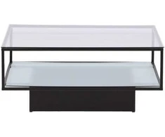 Venture Design Sofos stalas, Maglehem, 90x90 cm, Juodas