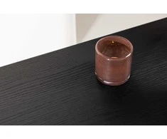 Venture Design Sofos stalas, Mallan Staal, 100x43 cm, Juodas