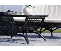Venture Design Sofos stalas, Moana, 60x95.5 cm, Juodas