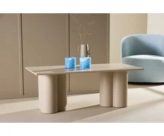 Venture Design Sofos stalas, Olivia, 120x60 cm, Bežis