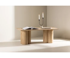 Venture Design Sofos stalas, Olivia, 120x60 cm, Natūrali