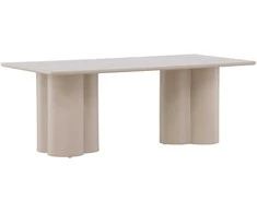 Venture Design Sofos stalas, Olivia, 120x60 cm, Bežis
