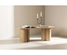 Venture Design Sofos stalas, Olivia, 120x60 cm, Natūrali