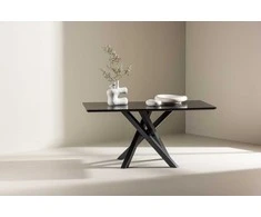 Venture Design Sofos stalas, Piazza, 60x100 cm, Juodas