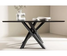 Venture Design Sofos stalas, Piazza, 60x100 cm, Juodas
