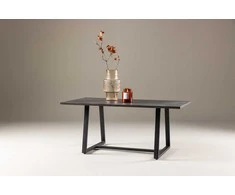 Venture Design Sofos stalas, Plankton, 110x60 cm, Juodas