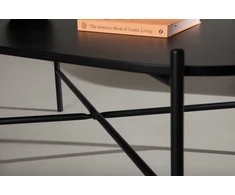 Venture Design Sofos stalas, Pueblo, 120x60 cm, Juodas